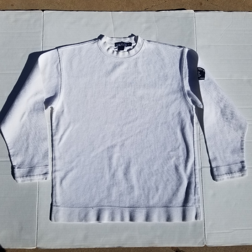 Mens Vintage white sweater Medium